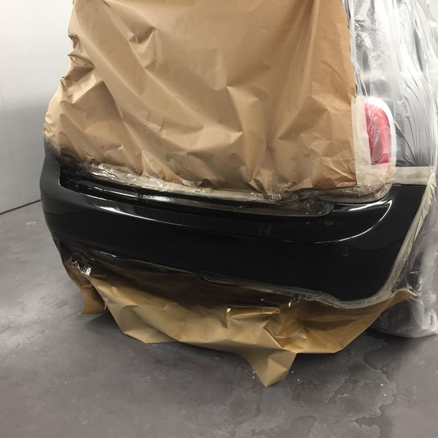 Rear bumper paint black