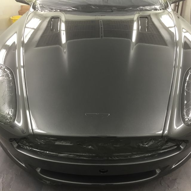 Aston Martin front bonnet painted