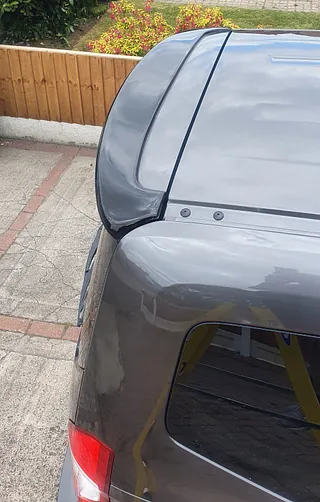 Black spoiler painted