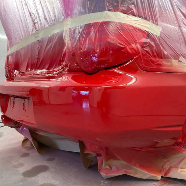 Subaru WRX rear bumper repair & paint