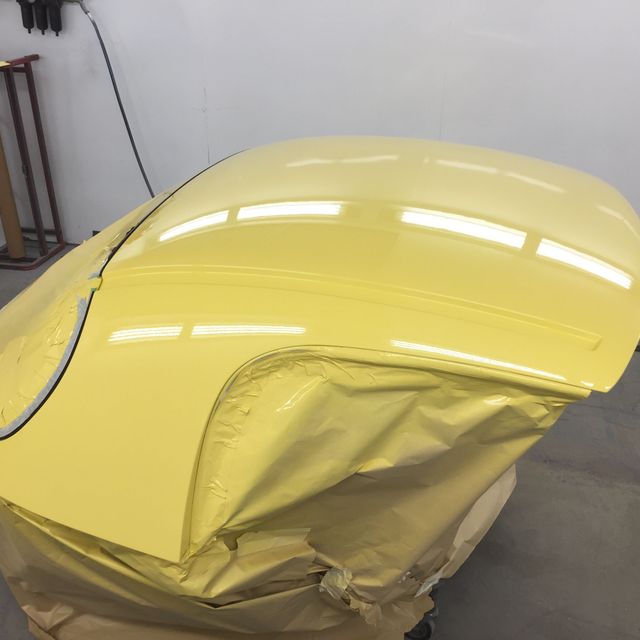 Hardtop Roof Yellow respray roof